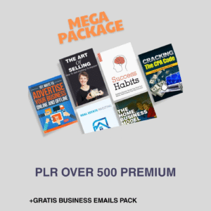PLR Over 500 Premium Business eBooks Pack Collection + GRATIS Business Emails Pack