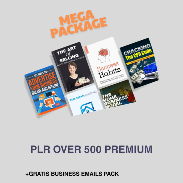 PLR Over 500 Premium Business eBooks Pack Collection + GRATIS Business Emails Pack - Image 2